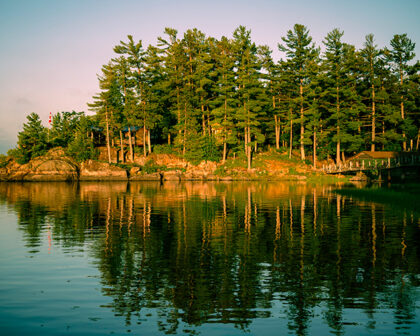 Lodge in the summer